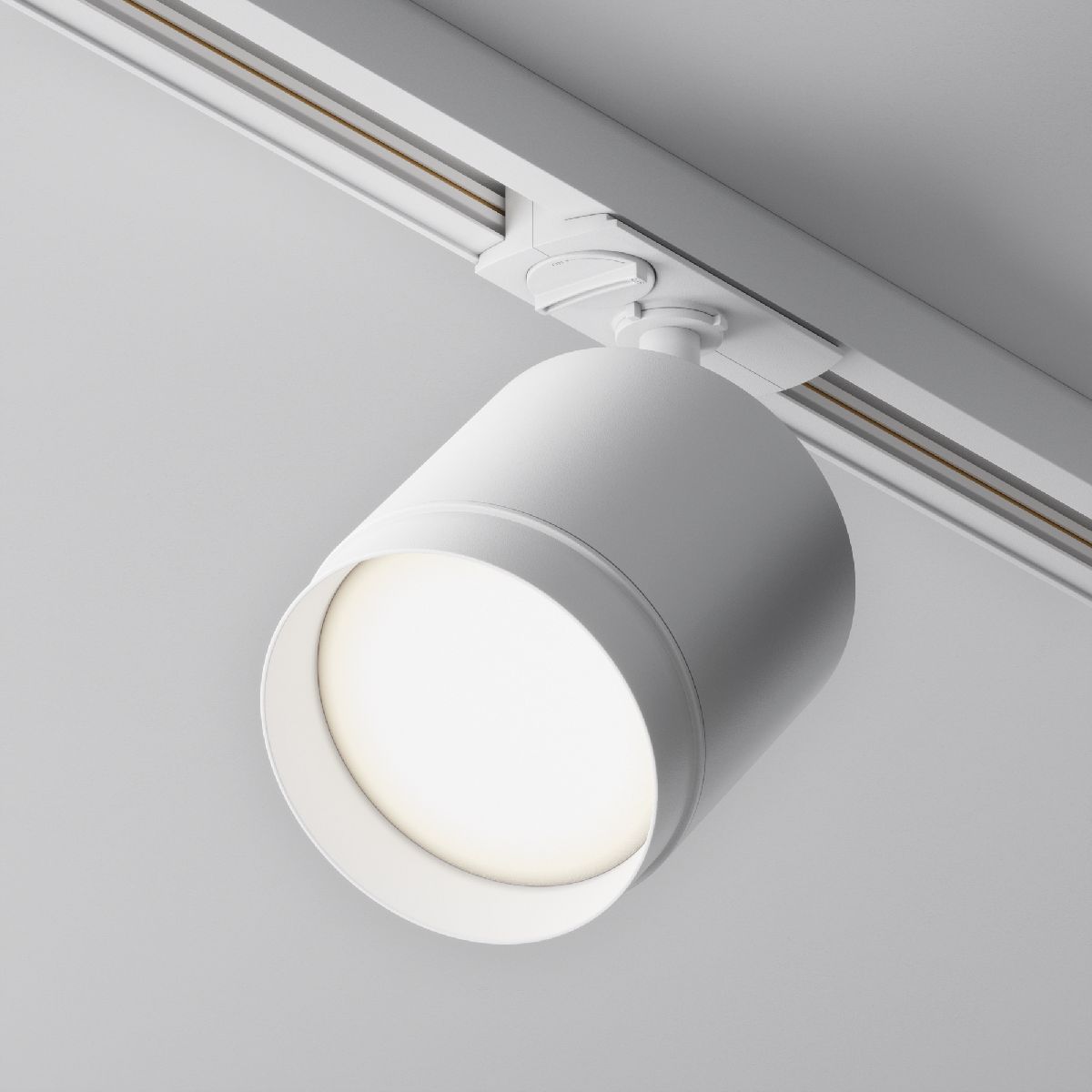 трековый однофазный светильник maytoni polar tr088-1-gx53-w