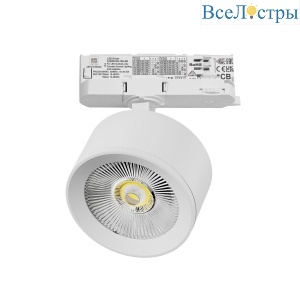 Трековый трехфазный светильник Quattro LED с адаптером Lightstar Alta Pro A5546QT