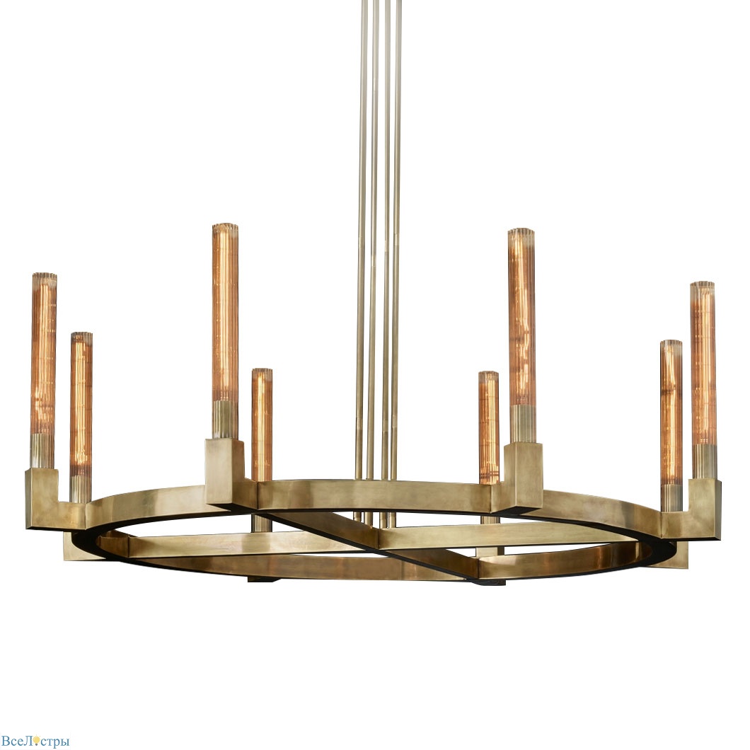 люстра delight collection cannele 8 brass