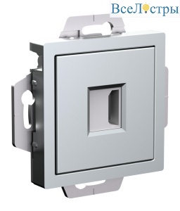 Розетка HDMI, механизм Systeme Electric AtlasDesign Алюминий ATN000380