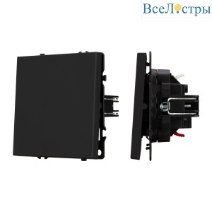 Механизм выключателя одноклавишный проходной Arlight SWT-NOBE-MKP1-SFPL-BK (230V, 10A) 054246