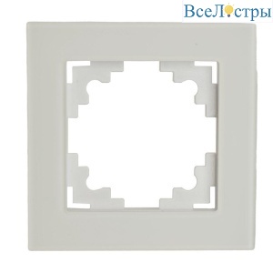 Рамка 1-постовая Stekker Катрин белый матовый GFR00-7001-01M 49594