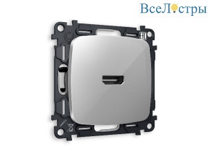 Комплект механизма розетки HDMI 2.0 40V/500mA 2.0GHz 5-18Gbit/s Ambrella Volt Omega MO414010
