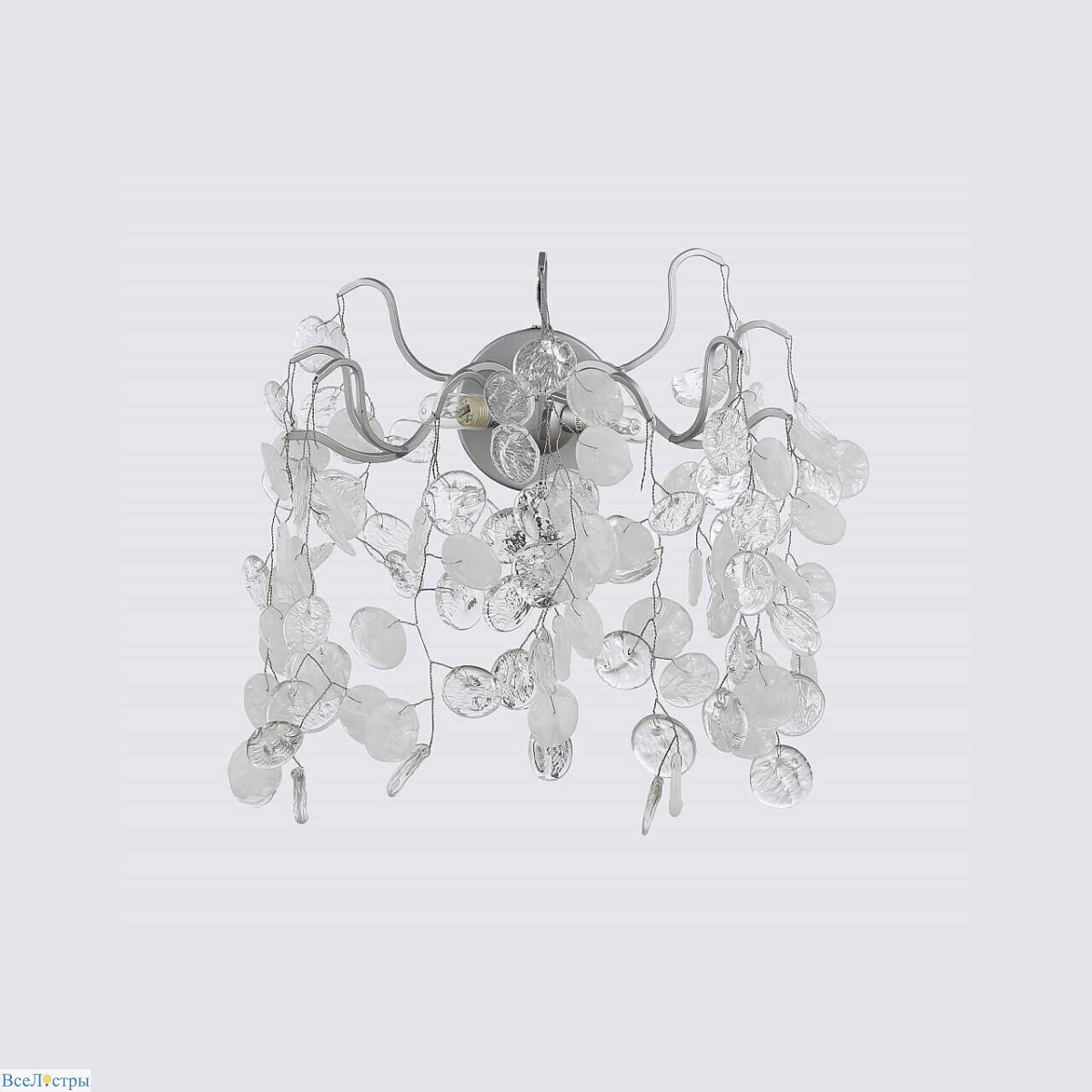 настенный светильник crystal lux tenerife ap2 silver