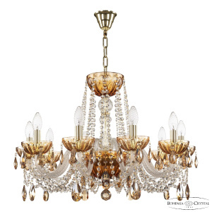 Подвесная люстра Bohemia Ivele Crystal 5402/10/240 G Amber/M-1H K721