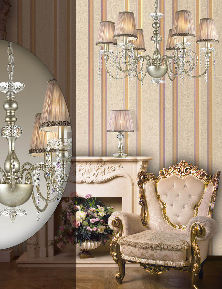 настольная лампа odeon light aurelia 3390/1t