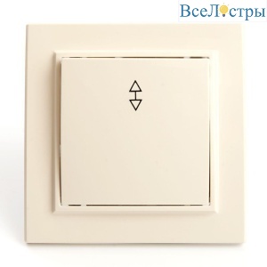 Переключатель одноклавишный Stekker Эрна слоновая кость PSW10-9005-02 39618