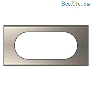 Рамка 4/5-модульная Legrand Celiane никель велюр 069115