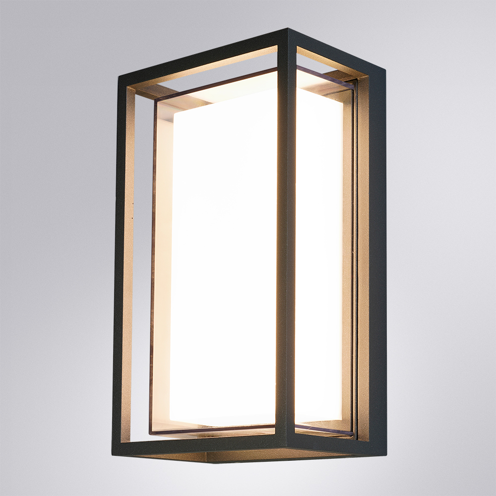уличный настенный светильник arte lamp menkar a1332al-1bk