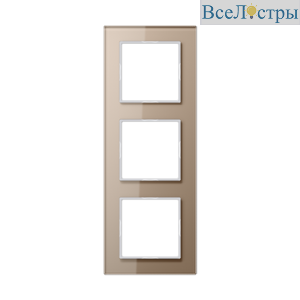 Рамка трехместная Jung AC583GLCH