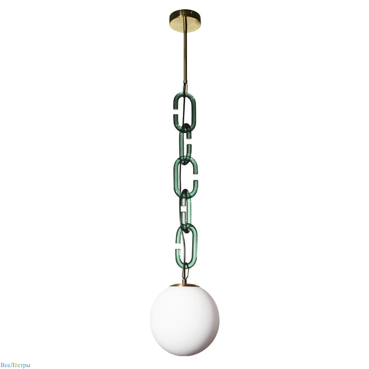 подвесной светильник loft it chain 10128p green