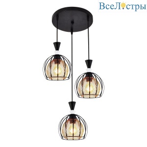Подвесная люстра Reluce 03061-0.9-03 BK+GOLD