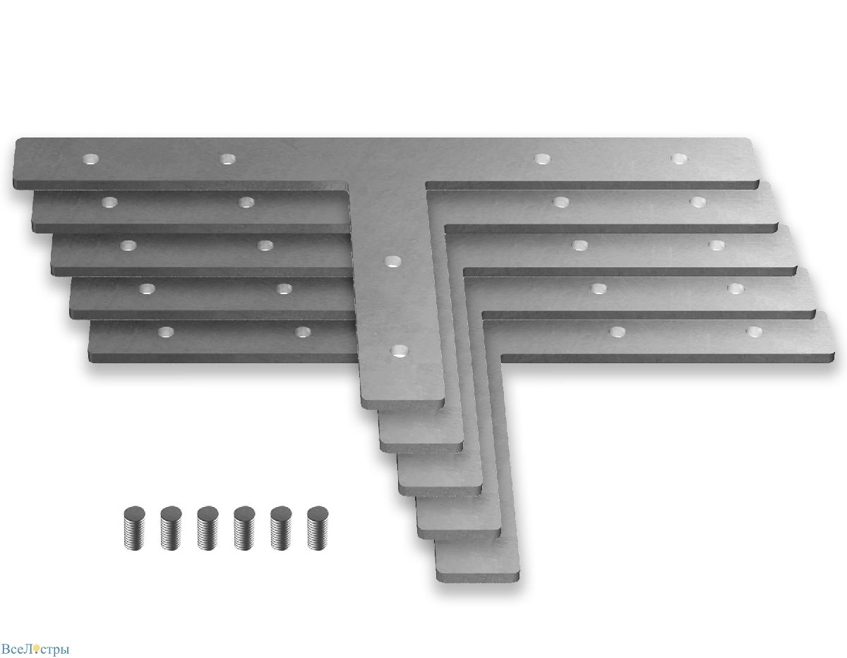 соединитель т-образный (5 шт.) ambrella light profile system gp8055