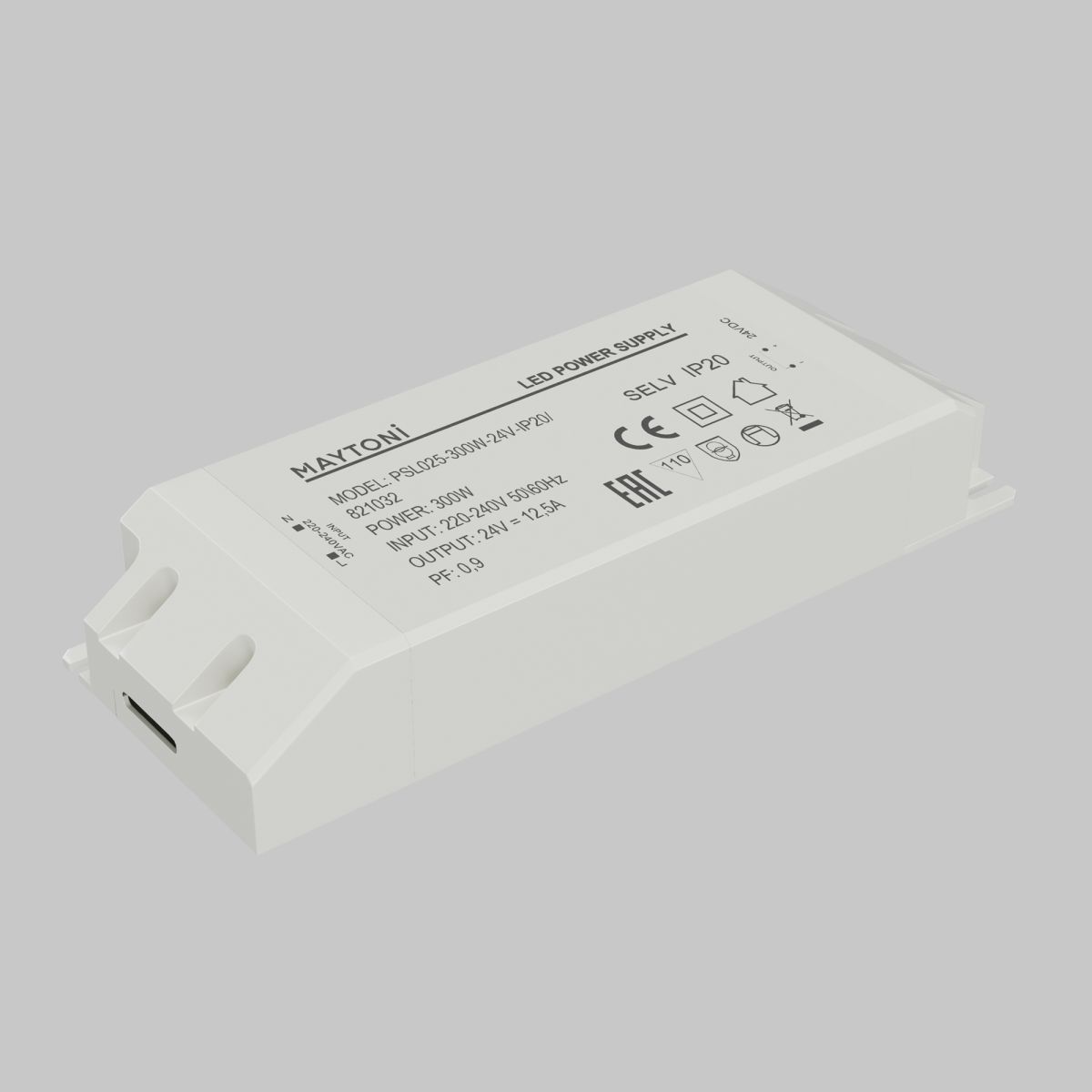 источник напряжения maytoni led strip psl025 24в 300вт ip20 821032
