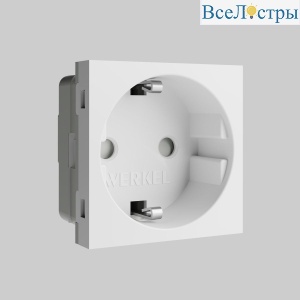 Розетка Werkel модульная Slot с заземлением и шторками 4690389211744 W1171160 a069368