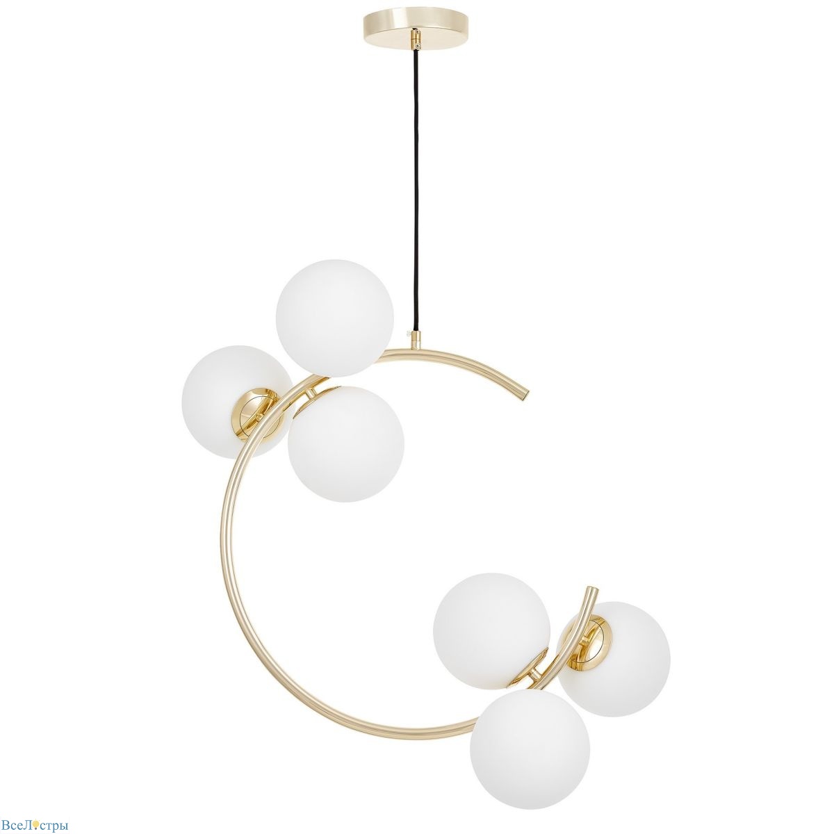 подвесная люстра lumina deco bonio ldp 7031-6 f.gd