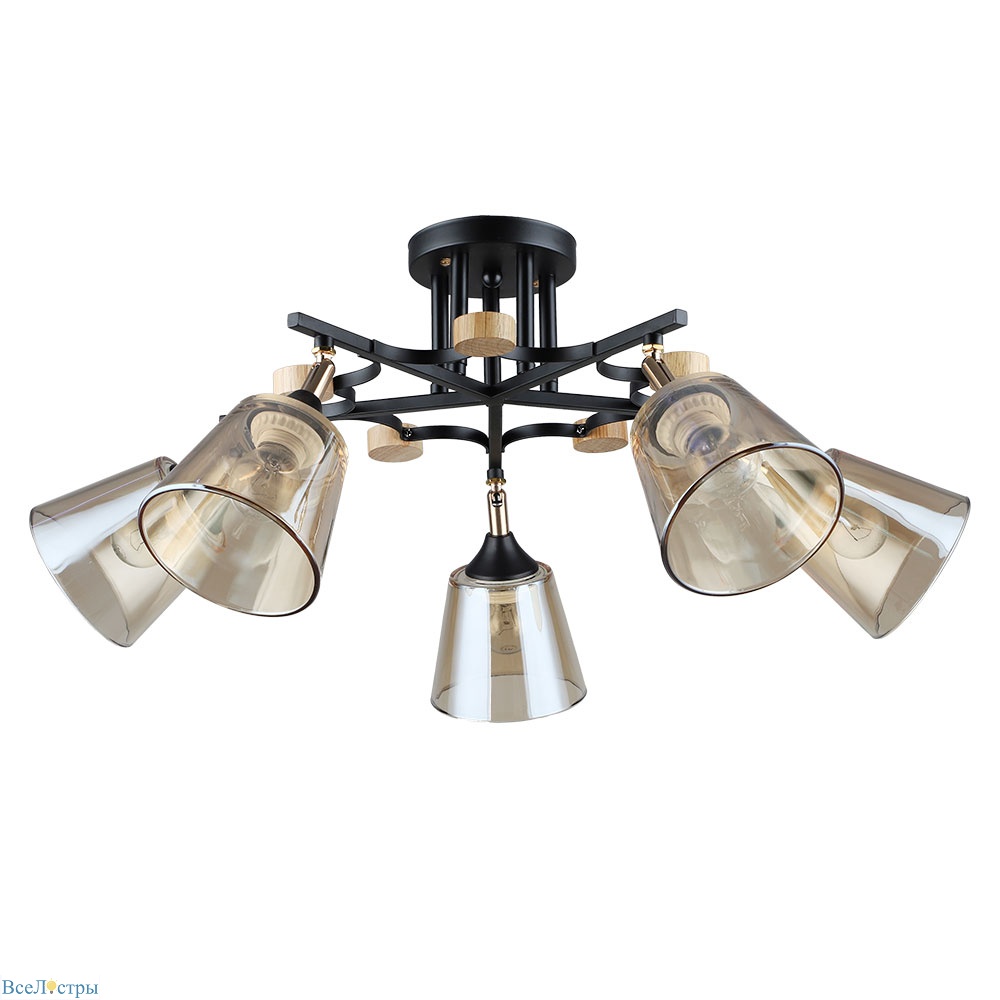 потолочная люстра arte lamp glassy a5078pl-5bk