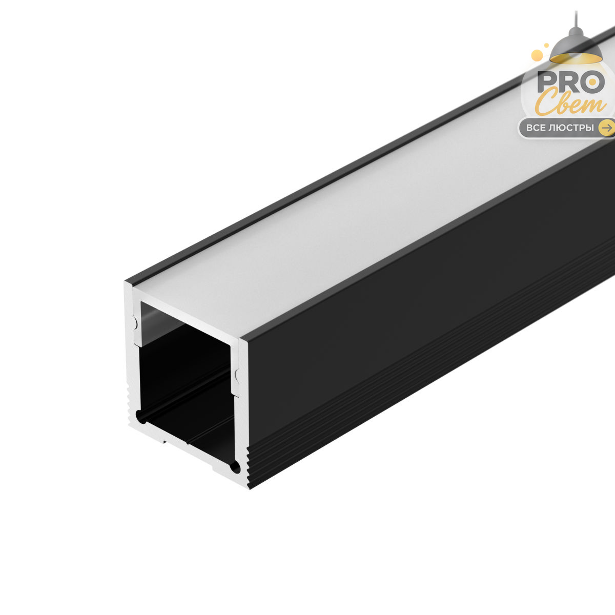 профиль arlight sl-slim20-h20-2000 black (by) (алюминий) 061371