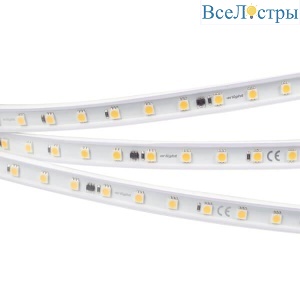 Светодиодная влагозащищенная лента Arlight 8W/m 54LED/m 5060SMD холодный белый 10M 029403(2)