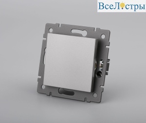 Механизм выключателя одноклавишный перекрёстный Arlight SWT-MKX1-PL-GR-V (250V, 10A) 049877