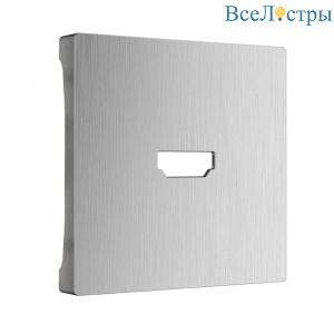 Накладка Werkel для розетки HDMI серебряный рифленый WL09-HDMI-CP 4690389128318