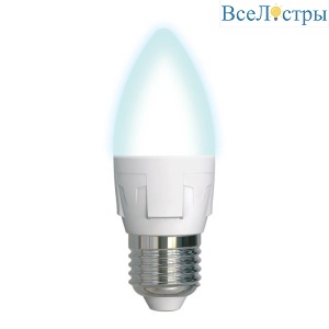 Лампа светодиодная (UL-00002412) Uniel E27 7W 4000K матовая LED-C37 7W/NW/E27/FR PLP01WH
