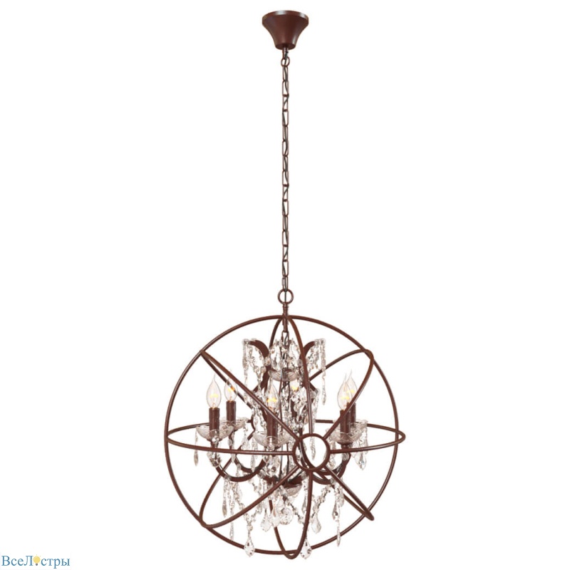 подвесная люстра loft it foucaults orb crystal loft1897/6