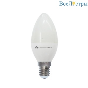 Лампа светодиодная диммируемая Наносвет Е14 6W 2700K матовая LH-CD-D-60/E14/927 L150