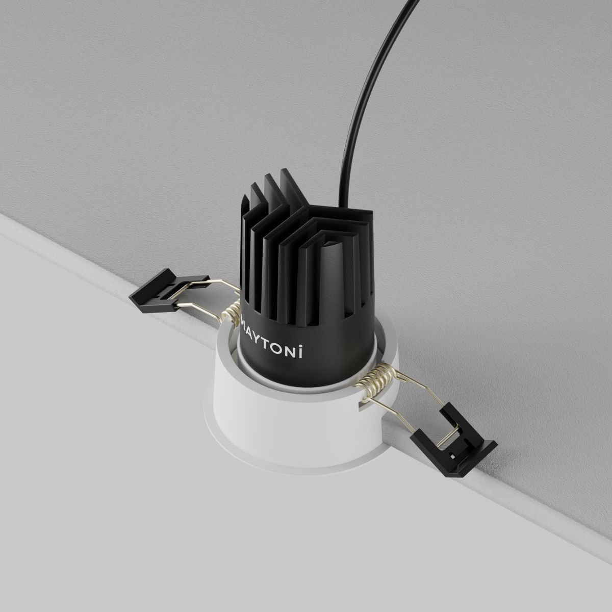 встраиваемый светильник maytoni dip dl115-10w-2.7k-w