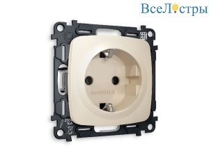 Комплект механизма розетки с/з на винтовых зажимах Ambrella Volt Omega MO326010