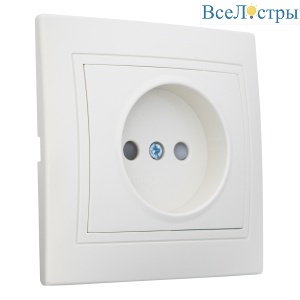 Розетка 2П с защ. шт. скрытой установки 16А 250В IP20,слоновая кость (керамика) "Дельта" General 477266