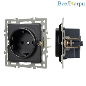 Механизм электрической розетки Arlight SCT-GP-MEU-PL-BK (250V, 16A) 043740