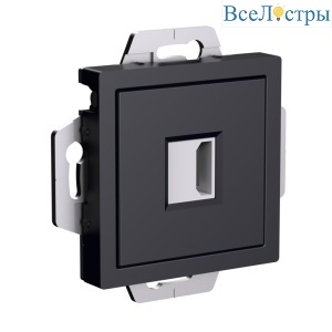 Розетка HDMI Systeme Electric AtlasDesign Карбон механизм ATN001080