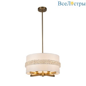 Люстра на штанге Indigo Effetto 13030/4R Brass V000514