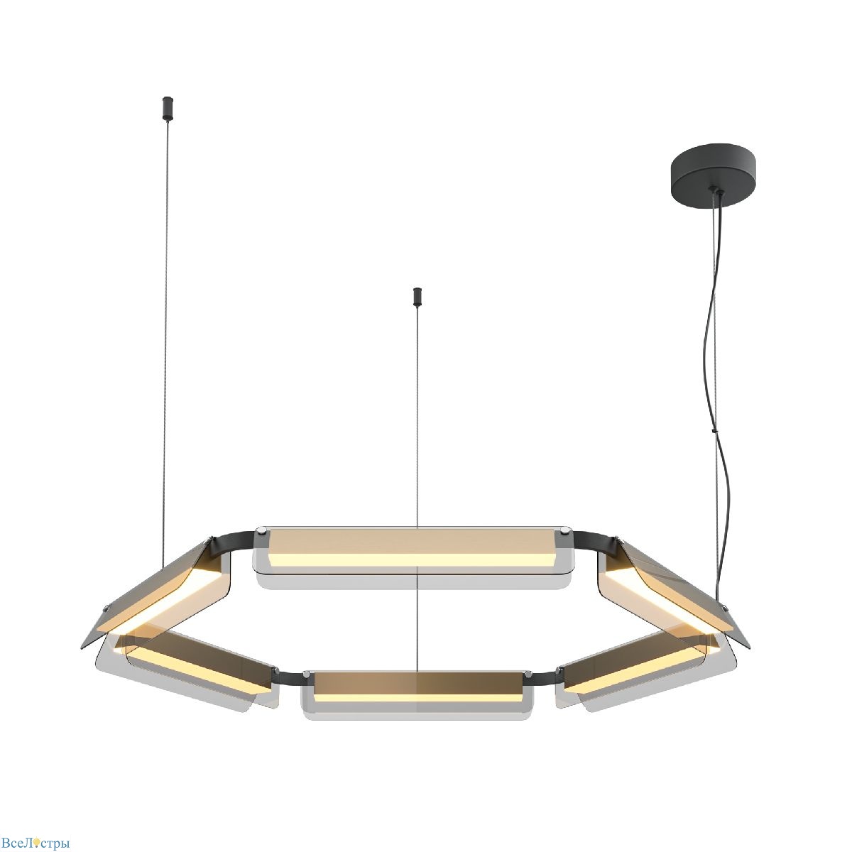 подвесная люстра maytoni flat mod296pl-l60bs3k