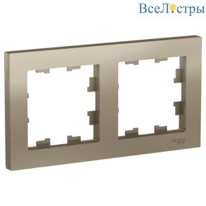 Рамка 2-постовая Schneider Electric Atlas Design ATN000502