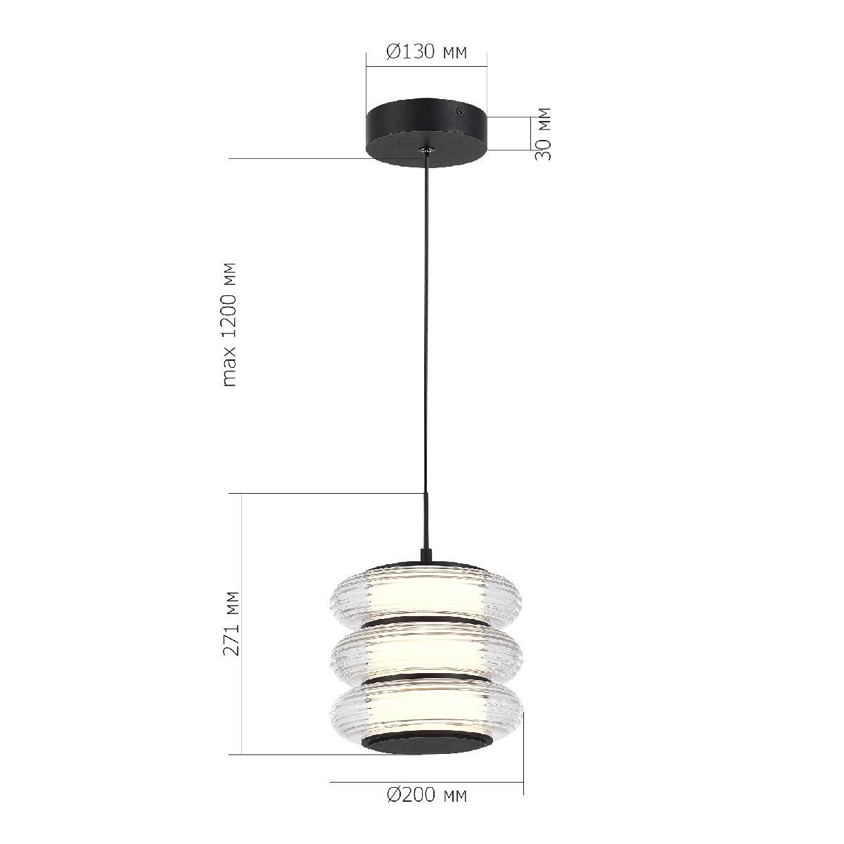 подвесной светильник st luce frittela sl6239.403.03