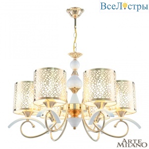 Подвесная люстра Arte Milano Florentia-9787 309787/6 Wh/Gd