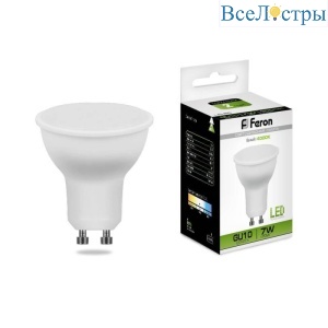 Лампа светодиодная Feron GU10 7W 4000K Грибок матовая LB-26 25290