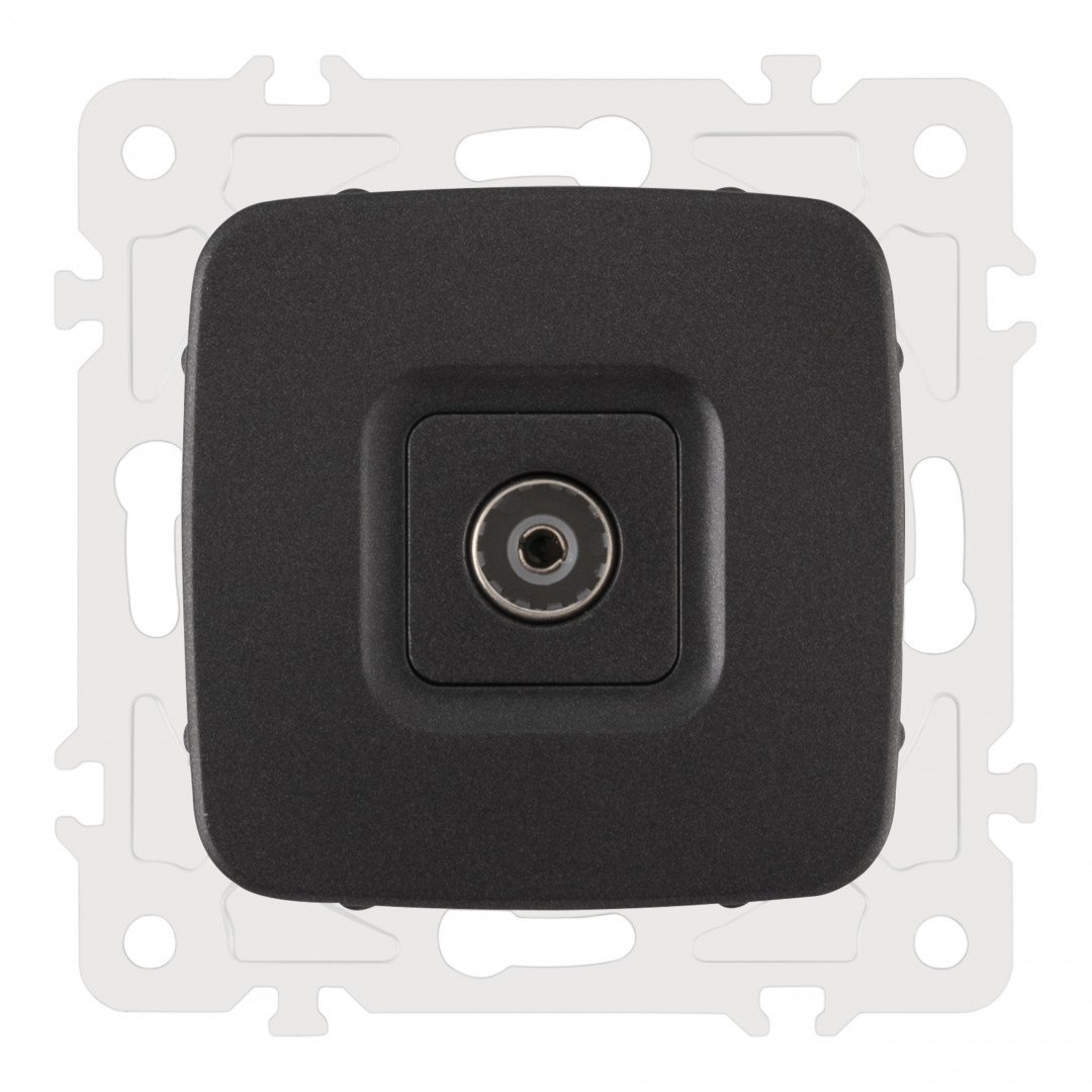 розетка tv arte milano 205.43-1.black
