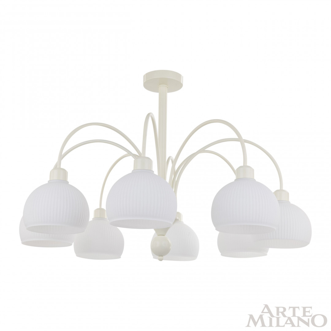 люстра на штанге arte milano napoli 313066/d820/8 iv