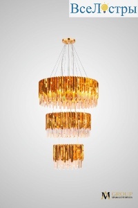 Каскадная люстра AM Group Roberto Cavalli L800-600-400