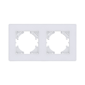 Рамка 2-постовая, белый Kollinger Eleganz Acryl EA2WH