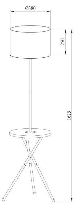 торшер arte lamp combo a2070pn-1bk