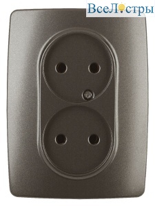 Розетка 2x2P Эра 12-2107-13 Б0031245