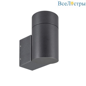 Уличный настенный светильник Arlight LGD-RAY-WALL-R65-12W Warm3000 (GR, 6 deg, 230V) (IP65 Металл) 049984(1)