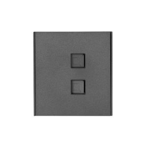 Розетка STRONG компьютерная двойная RJ45+RJ45 кат6 с/у графит KRANZ KR-78-0725-6