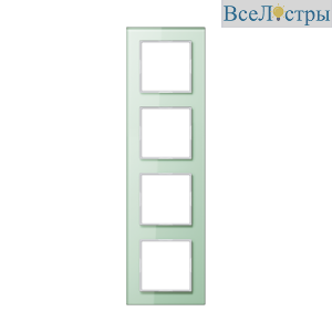 Рамка четырехместная Jung AC584GLWMT