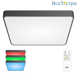 Потолочный светодиодный светильник с пультом ДУ Citilux Купер RGB Черный CL724K105G1