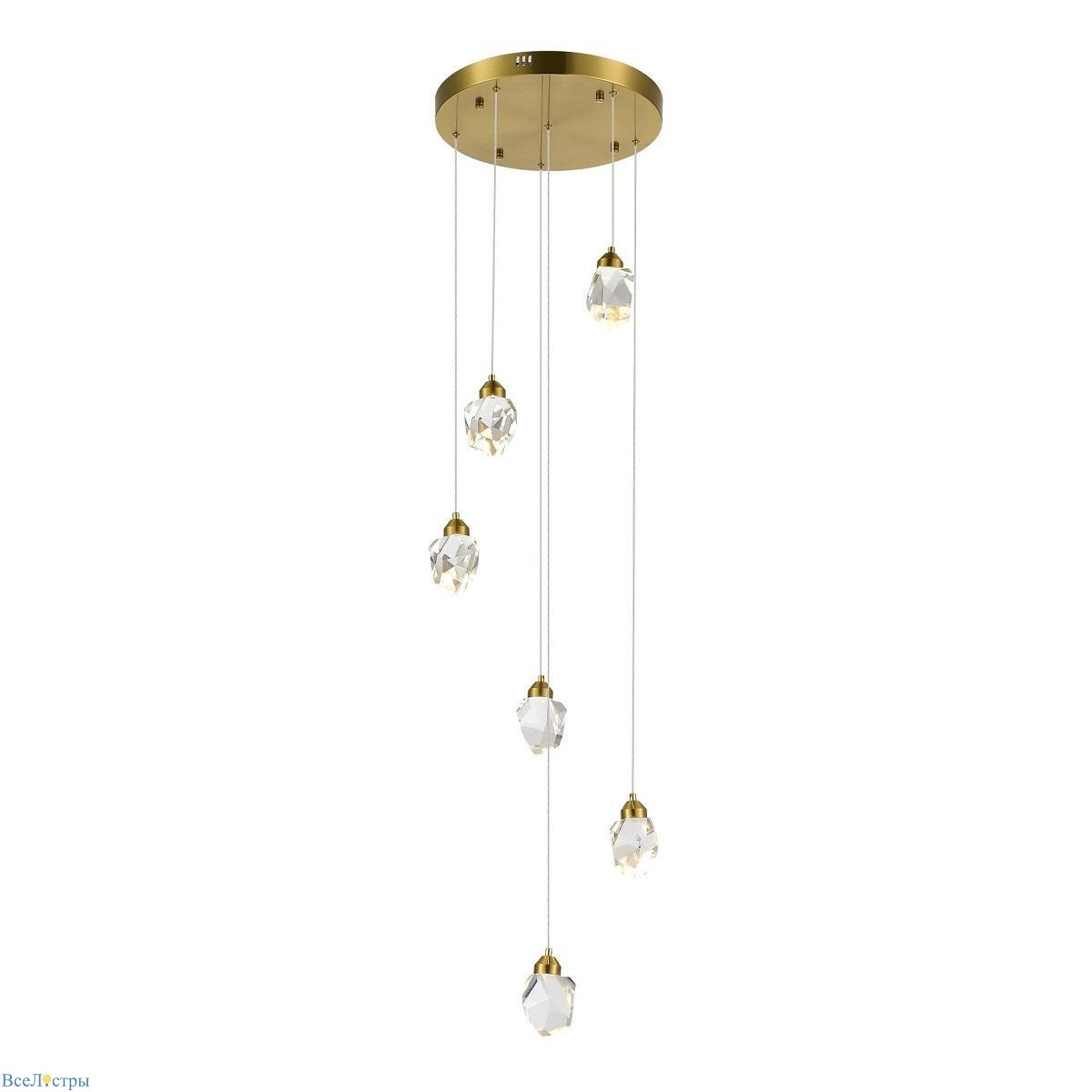 подвесная светодиодная люстра st luce cascato sl6114.203.06